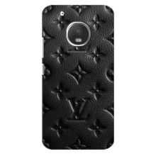 Текстурный Чехол Louis Vuitton для Мото Джи 5 Плюс – Черный ЛВ