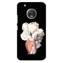 Чехлы (ART) Цветы на Motorola MOTO G5 (VPrint) (Білі квіти)