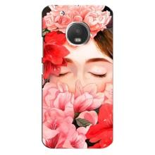 Чехлы (ART) Цветы на Motorola MOTO G5 (VPrint) (Очі в квітах)