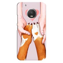 Чехлы с собаками для Motorola MOTO G5 (VPrint) (Любовь к собакам)