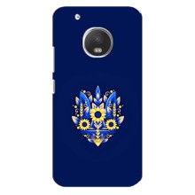 Чехлы для Motorola MOTO G5  Укр. Символика (AlphaPrint) (Цветочный Герб)