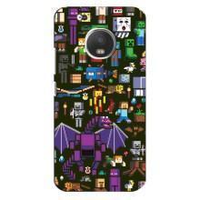 Чохол Майнкрафт на Motorola MOTO G5 (AlphaPrint) Minecraft (Колаж Майнкрафт)