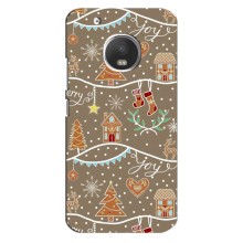Новогодние, Праздничные Чехлы для Motorola MOTO G5 - 2024 год (Новогодние пряники)