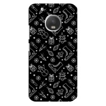 Новогодние, Праздничные Чехлы для Motorola MOTO G5 - 2024 год (Новогодний фон)
