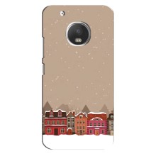 Новогодние, Праздничные Чехлы для Motorola MOTO G5 - 2024 год (Зимний город)