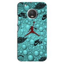 Силиконовый Чехол Nike Air Jordan на Мото Джи 5 (Джордан Найк)