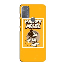 Чехлы с принтом Микки Маус на Motorola MOTO G50 (Испуганный Микки)