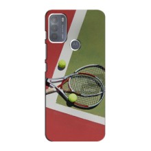 Чехлы с принтом Спортивная тематика для Motorola MOTO G50 – Ракетки теннис