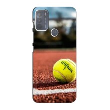 Чехлы с принтом Спортивная тематика для Motorola MOTO G50 (Теннисный корт)