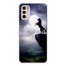 Чохли з зображенням різних тварин на Motorola MOTO G52 (Кінь)