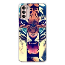 Чохли з зображенням різних тварин на Motorola MOTO G52 (Яскравий Тигр)