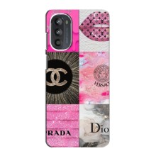 Чехол (Dior, Prada, YSL, Chanel) для Motorola MOTO G52 – Модница