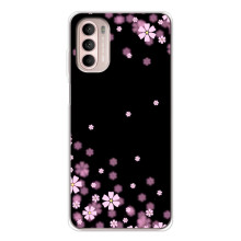 Чехол для Мото Джи 52 - с принтом (Дизайнерские) (AlphaPrint) (Цветочки маленькие)