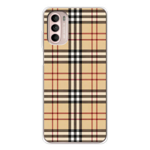 Чехол с Брендами одежды на Мото Г52 – Burberry стиль