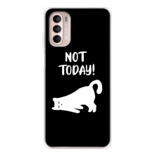 Бампер с изображением Котиков для Мото Г52 – Not Today