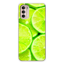Чехол с изображением  вкусной еды для Motorola MOTO G52 – Лайм