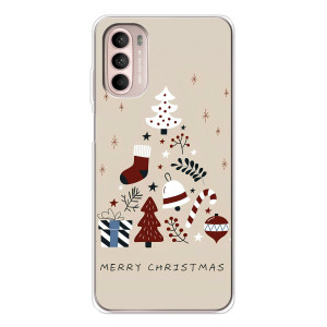 Чехол Санта Клаус для Motorola MOTO G52 (Merry Christmas)
