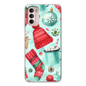 Чехол Санта Клаус для Motorola MOTO G52 (Одежда)