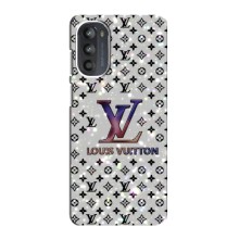 Чехол Стиль Louis Vuitton на MOTO G52 (Яркий LV)