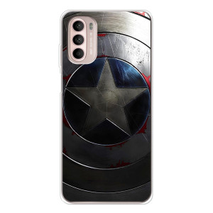 Чохол с Щітом Капітана Америки на Motorola MOTO G52 – Ретро Щит Капітана
