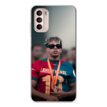Чехол с футболистом Ламин Ямаль Motorola MOTO G52 (Ямаль Барса)