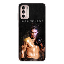Чехол с картинкой Александр Усик для Motorola MOTO G52 – Чемпион Усик