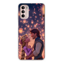 Чехол Рапунцель для Motorola MOTO G52 (Принцесса и принц)