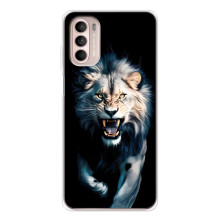Чехол с картинкой «Хищники» для Motorola MOTO G52 – Лев