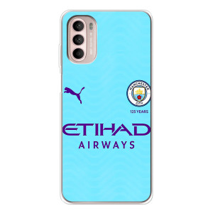 Силиконовые Чехлы принт Футбол на Motorola MOTO G52 – Man City