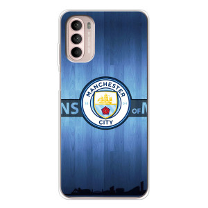 Силиконовые Чехлы принт Футбол на Motorola MOTO G52 – ManCity