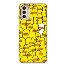 Силіконовий бампер з картинкою звірів для Motorola MOTO G52 (Особливий)