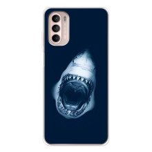 Силіконовий бампер з картинкою звірів для Motorola MOTO G52 (Пащу Акули)