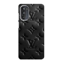 Текстурный Чехол Louis Vuitton для Мото Джи 52 (Черный ЛВ)