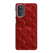 Текстурный Чехол Louis Vuitton для Мото Джи 52 – Красный ЛВ