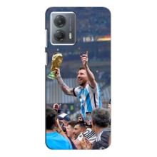 Чехлы Лео Месси Аргентина для Motorola MOTO G53 (Месси король)
