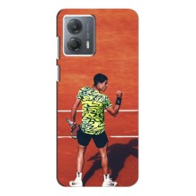 Чехлы с принтом Спортивная тематика для Motorola MOTO G53 (Алькарас Теннисист)