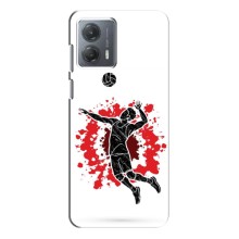 Чехлы с принтом Спортивная тематика для Motorola MOTO G53 – Волейболист