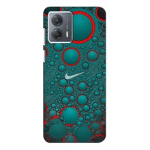 Силиконовый Чехол на Motorola MOTO G53 с картинкой Nike (Найк зеленый)