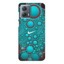 Силиконовый Чехол на Motorola MOTO G53 с картинкой Nike (Найк зеленый)