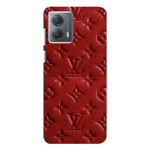 Текстурний Чохол Louis Vuitton для Мото Джи 53 – Червоний ЛВ