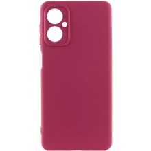 Чехол Silicone Cover Lakshmi Full Camera (A) для Motorola Moto G54 – Бордовый