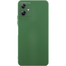 Чехол TPU GETMAN Liquid Silk Full Camera для Motorola Moto G54 – Зеленый