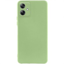 Чехол TPU GETMAN Liquid Silk Full Camera для Motorola Moto G54 – Зеленый