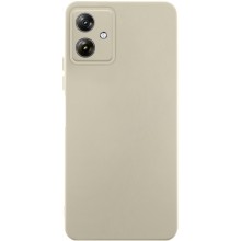 Чехол TPU GETMAN Liquid Silk Full Camera для Motorola Moto G54 – Песочный