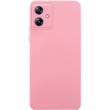 Чехол TPU GETMAN Liquid Silk Full Camera для Motorola Moto G54 – Розовый
