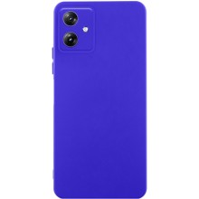 Чехол TPU GETMAN Liquid Silk Full Camera для Motorola Moto G54 – Синий