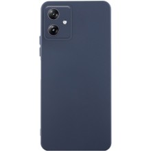 Чехол TPU GETMAN Liquid Silk Full Camera для Motorola Moto G54 – Синий