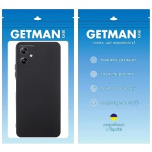 Чехол TPU GETMAN Liquid Silk Full Camera для Motorola Moto G54 – Черный