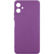 Чехол TPU GETMAN Liquid Silk Full Camera для Motorola Moto G54 – Фиолетовый