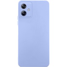 Чехол TPU GETMAN Liquid Silk Full Camera для Motorola Moto G54 – Сиреневый